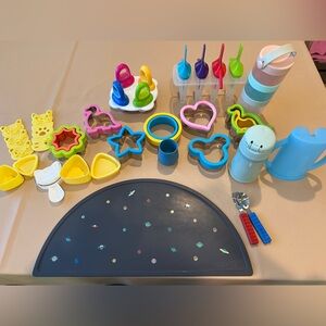 Baby Toddler Food Preparation Items Mushie, Thermos, Etc